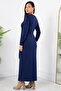 Side Tie Slit Model Dress Dks1136 - 7