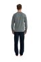 U.S. Polo Assn. Men's Long Sleeve Round Neck Combed Cotton Tracksuit Pajama Set S25836 - 3