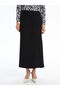 Elastic Waist Linen Look Women's Skirt (W4) - 2