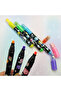 Colorful Star Printed Sequin Stamp Magician Highlighter Set - 3 Colorful