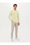 Beige Dad Fit 100% Cotton Pleated Fabric Trousers 50265253-Vr011