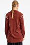 Stone Detailed Shoulder Tunic - Taba - 4