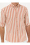 Tile Slim Fit Long Sleeve Striped Shirt 50265483-Vr031 - 6