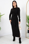 Side Tie Slit Model Dress Dks1136