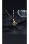 Swan Gold Zircon Black Stone Necklace (Swan Necklace)