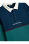 Oversize Sweatshirt Polo Collar Print Detailed Buttoned Long Sleeve - 3