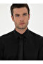 Black Slim Fit Cotton Classic Shirt 50285570-Vr046 - 2