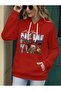 New York Printed Hooded Sweatshirt with Pockets