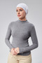 Women's Hijab Lycra Combed Seamless Non-Slip Plain Laced Bonnet White - 2