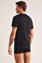 Enrico V-Neck Cotton 2-Piece Men's T-Shirt - Black - 3