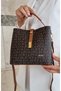 Women's Brown Brown Bag and Wallet Combination - 6