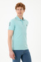 Men's Aqua Green Basic T-Shirt 50284633-Vr083 - 3