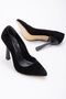 Women's 10 cm Heeled Stiletto Black Suede - 2