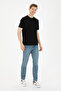 Men's Black Basic T-Shirt 50284618-Vr046 - 4