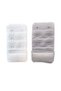 2 Pieces Agraf Bra Extension Clasp 3 Rows / 2 Hooks White Gray