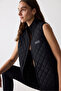 Beige Zippered Quilted Detail Ysabel Vest - Saude Collection - 3