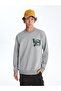 Lcw Crew Neck Long Sleeve Printed Men's Sweatshirt
