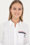 Women's White Long Sleeve Shirt 50283571-VR013 - 2