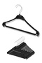 Clothes, Skirts, Trousers, Blouse Hanger, Black Plastic Hanger (10 Pieces)