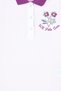 Girl's White Polo Neck T-Shirt 50283246-Vr013 - 4