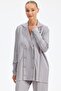Double Breasted Buttoned Rayon Suit Gray - 2