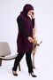 Women's Large Size Lycra Mother Vest Long Plum - 5