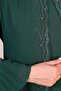 Women's Long Large Size Hijab Evening Dress Modest Emerald Green - 4