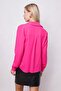 Collared, Pleated Front, Long Sleeve, Lycra-Free, Stylish Fabric Shirt-Fujya - 7