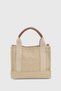 Shoulder and Hand Bag Women's Canvas Tote Straw Bag 232 - 2