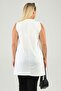 Women's Shirt with Hijab Inside Tunic Large Size Long White - 4