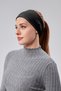 Women's Combed Cotton Stitch-Free Bandana Bonnet – Flexible Sports Hair Band – Black - 2