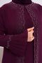 Women's Long Large Size Evening Dress Plum - 4