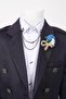 Slim Fit Double Breasted Boy's Jacket/No Shirt_Mnvs01423 - 3