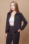 Women's Stylish Lightweight Lycra Modal Fabric Collar Long Sleeve Side Slit Shirt(Jument for Pants 49 - 4