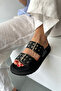 Women's Slippers BLACK - 5