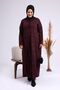 Women's Casual Large Size Hijab Leopard Long Mother Dress - 5