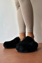 Women's Furry Slippers Black - 2