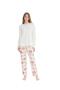 Us Polo Assn. Women's Long Sleeve Round Neck Pajamas Set S25106
