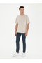 Stone Slim Fit Crew Neck T-Shirt 50287050-Vr049 - 4