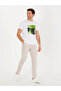 White Crew Neck Slim Fit T-Shirt 50265888-VR013 - 4