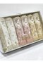 Laced Pearl Embroidered Boxed 6 Pieces 50X90 Hand and Face Towel Set - 3