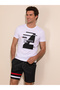 White Crew Neck Slim Fit T-Shirt 50265418-Vr013