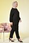 Women's Hijab Top and Bottom Set Double Pants Tunic - 5