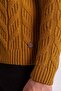Braided Slim Fit Full Turtleneck Wool Men's Sweater Tobacco - 11350.21K - 3