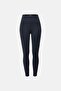 Women Solid Leggings, Navy - 2