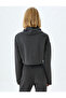 Modal Mixed Crop Hooded Sweatshirt - 4