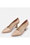 Women's Stiletto 41-42-43-44 Nude Patent Leather - Large Size - 5
