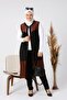 Women's Large Size Clothing Vest Sheer Rhinestone Long Vest
