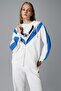 Zippered Hooded Women's Sweatshirt Ef172-Sbl