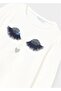 Girl's Long Sleeve T-Shirt Ecru 7041 - 7
